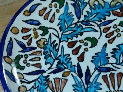Decorated wall Plate "Jerusalem" - hand painted