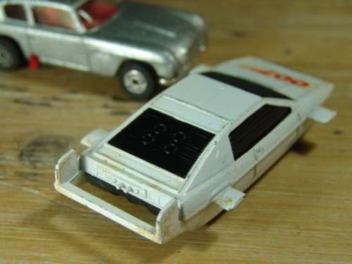 Two Vintage die cast Corgi Juniors - James Bond 007 - Lotus and Aston Martin  with ejector  seat