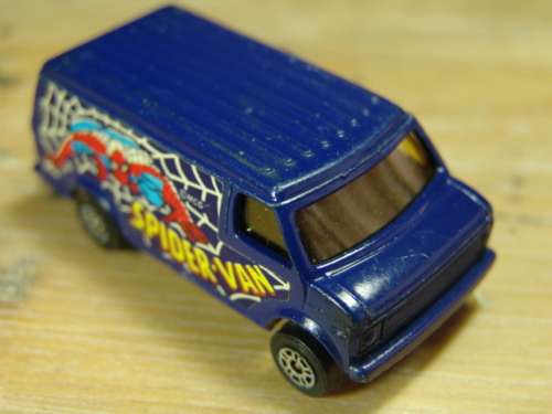 Vintage die cast Corgi Juniors - Spider Van - US Van - 1970's