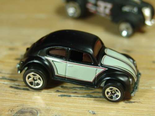 A Lot of two Collectable die cast Hot wheels scale model Cars - Beetle and Hot Rod
