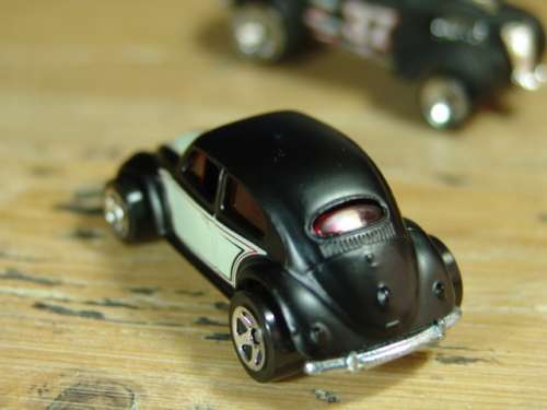 A Lot of two Collectable die cast Hot wheels scale model Cars - Beetle and Hot Rod