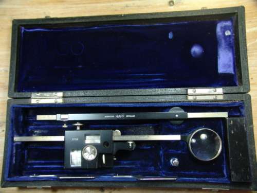 Vintage German Gebroder Haff Planimeter 315 with all accessories and in original Case