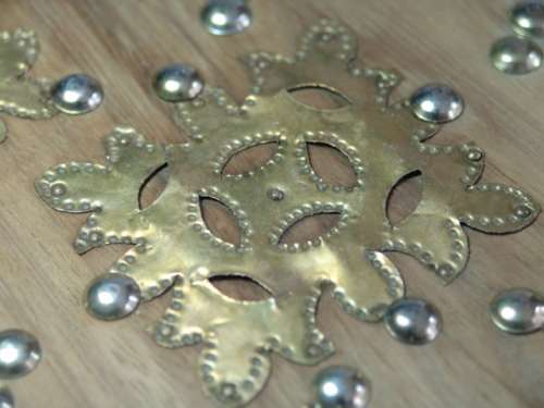 Vintage Wood and Brass Jewelry Box