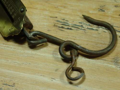 Vintage Brass Salter spring balance Scale - No.2