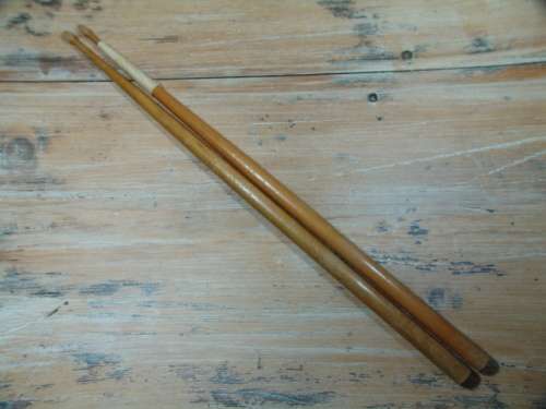 A Vintage pair of Hickory Drumsticks - Premier A - American heartwood