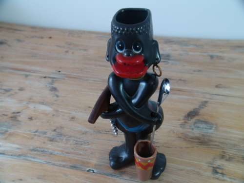Vintage large African ceramic Figurine / Ornament
