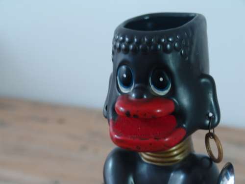 Vintage large African ceramic Figurine / Ornament