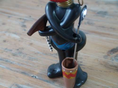 Vintage large African ceramic Figurine / Ornament