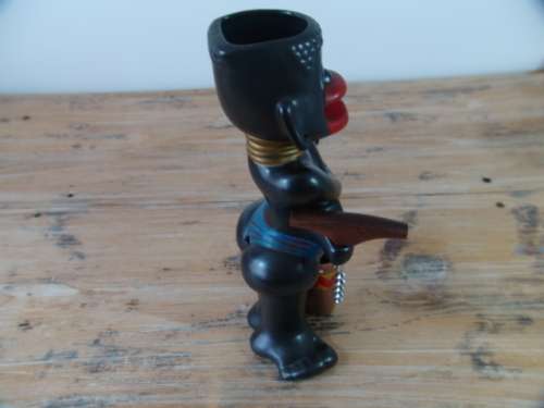 Vintage large African ceramic Figurine / Ornament