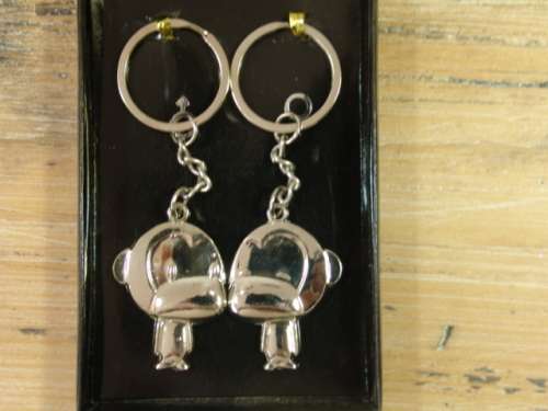 Crazy R1 Start - His & Hers key ring set - Monkeys