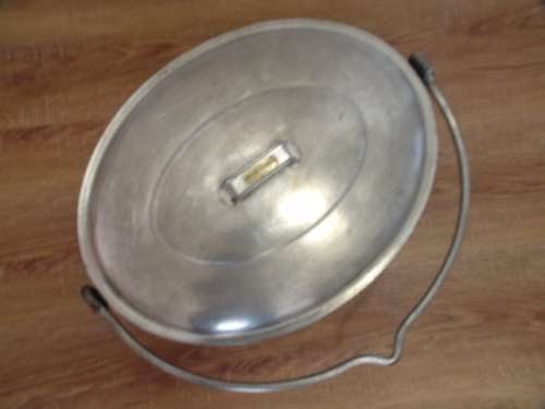 Large vintage Steel Enamel oval Pot - Judge ware