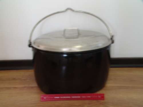 Large vintage Steel Enamel oval Pot - Judge ware