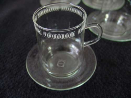 Vintage Scott Verran glass Cup Set - 12 piece