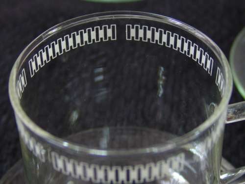 Vintage Scott Verran glass Cup Set - 12 piece