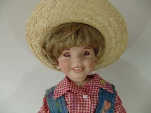 Large Vintage rare Porcelain Doll from the Tom Sawyer collection - "Tom Sawyer" by D.Rupert 1996