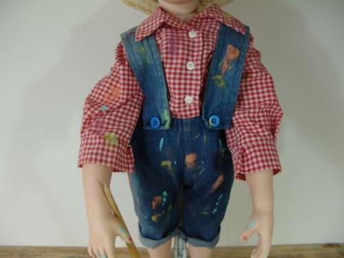 Large Vintage rare Porcelain Doll from the Tom Sawyer collection - "Tom Sawyer" by D.Rupert 1996