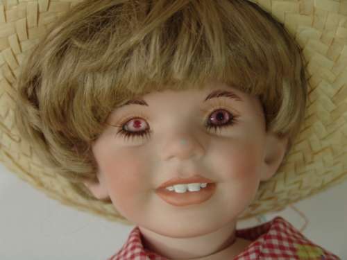 Large Vintage rare Porcelain Doll from the Tom Sawyer collection - "Tom Sawyer" by D.Rupert 1996