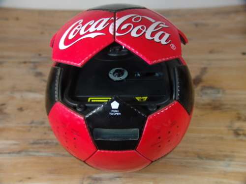 Vintage collectable Coca Cola Radio/CD player - Soccer Ball