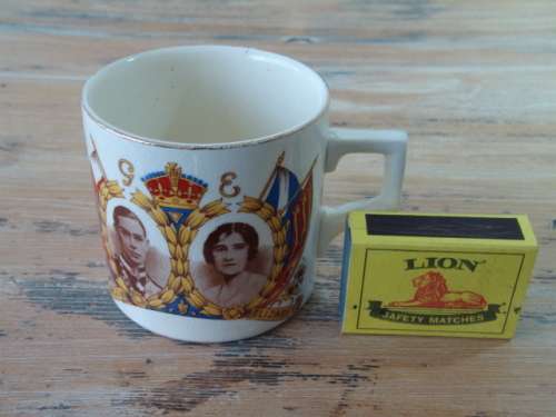 Vintage 1947 Royal visit to South Africa - porcelain collectors Cup - "Another crazy R1 start"