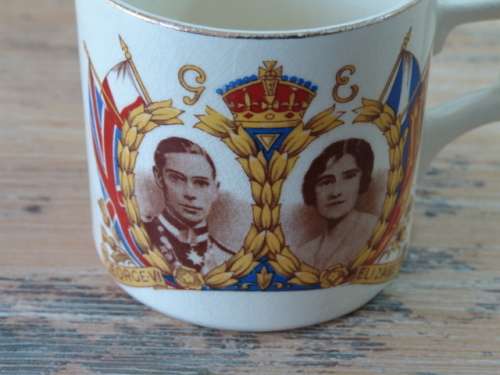 Vintage 1947 Royal visit to South Africa - porcelain collectors Cup - "Another crazy R1 start"