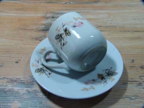 Set of six cups and saucers