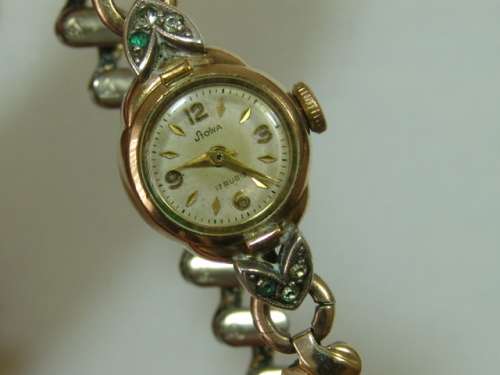 Vintage Stowa 17 rubies ladies mechanical Watch - working. 20 Micron rolled gold. JB, Champion USA