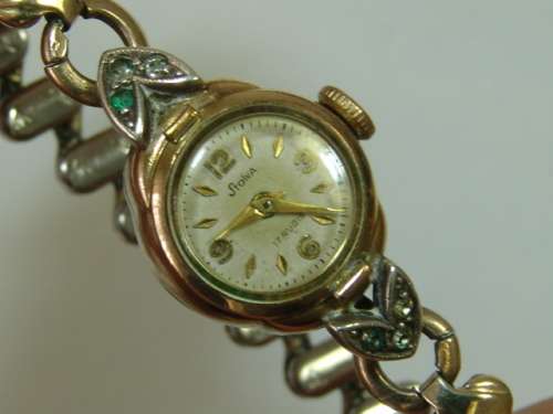 Vintage Stowa 17 rubies ladies mechanical Watch - working. 20 Micron rolled gold. JB, Champion USA