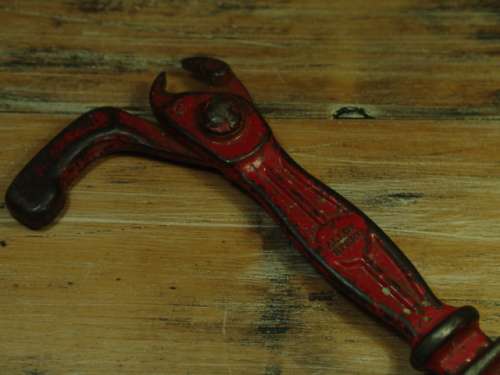 Vintage Heavy duty alloy steel slide_hammer_Nail puller. From HIT. Perfect for work or display