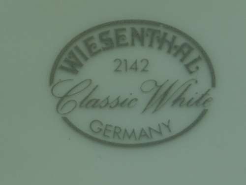 Wiesenthal classic large white oval serving Bowl with lid and handles, made in Germany