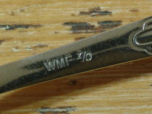WMF, Nirosta fish Knives and Forks boxed set. Silverplate, 1930's, Germany, 12 piece, serves 6