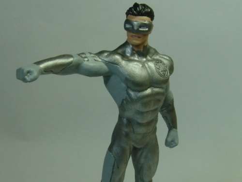 DC Comics Chess collection action figurine, White Lantern, collectable Super hero character