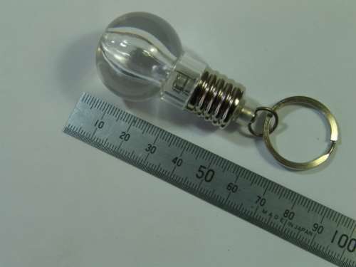 Bright white LED ball Key Holder / Toy