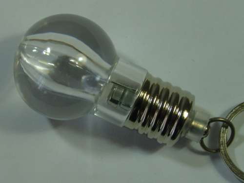 Bright white LED ball Key Holder / Toy