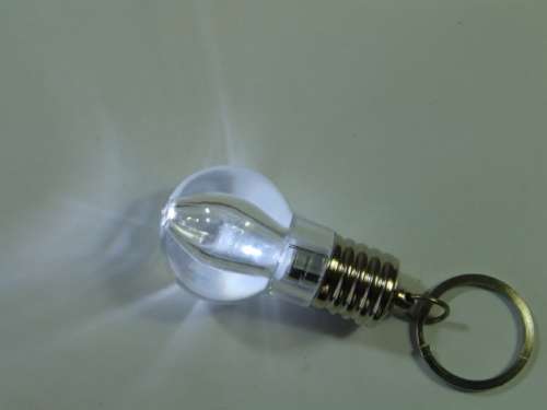 Bright white LED ball Key Holder / Toy