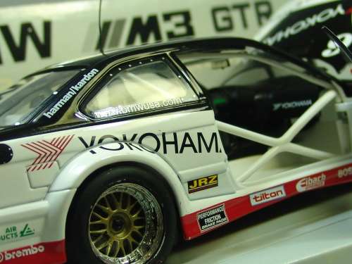 Collectable die cast scale model Car, BMW M3 GTR Racing, Boxed, 1:18