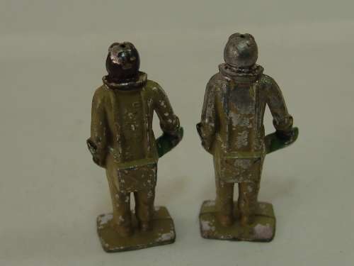 Lot of 2 collectable Lead / tin figurines, Pilots, hollow core, Larger 5cm figures, others available