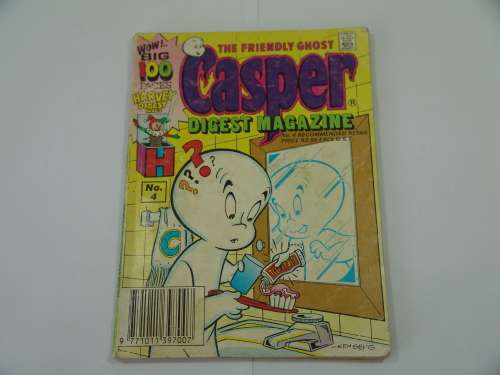 Casper the friendly Ghost digest magazine, no.4, 1990, 100 pages, vintage collectable comic book