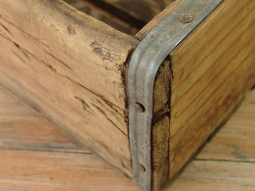 Very old Coca Cola wooden crate - 34,5cm x 31cm x 12cm