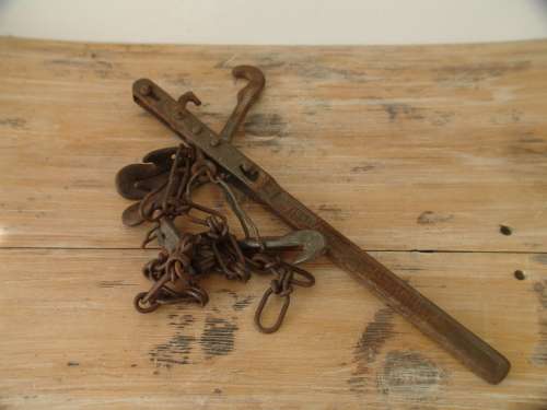 Vintage Wire fence stretcher (draad trekker) - 48cm long
