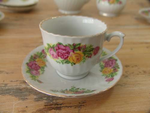 Regent China, English rose, part Tea set - 12piece