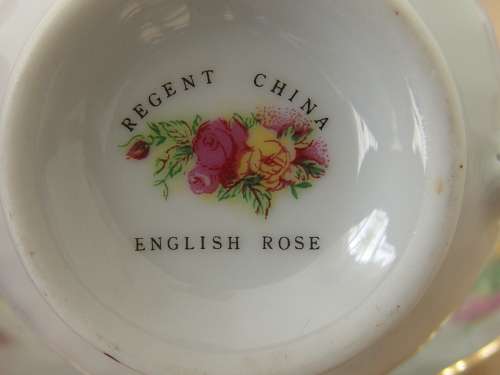 Regent China, English rose, part Tea set - 12piece