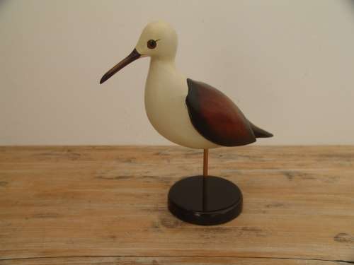 Vintage Feathers Gallery original No. 179/975, Black winged Stilt, hand crafted collectors edition
