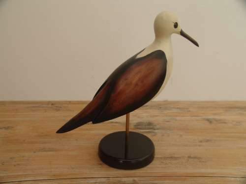 Vintage Feathers Gallery original No. 179/975, Black winged Stilt, hand crafted collectors edition