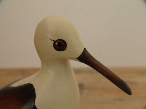 Vintage Feathers Gallery original No. 179/975, Black winged Stilt, hand crafted collectors edition