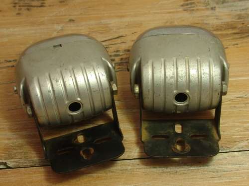 Pair of retro vintage Car spot lights - 8cm x 8cm x 5cm