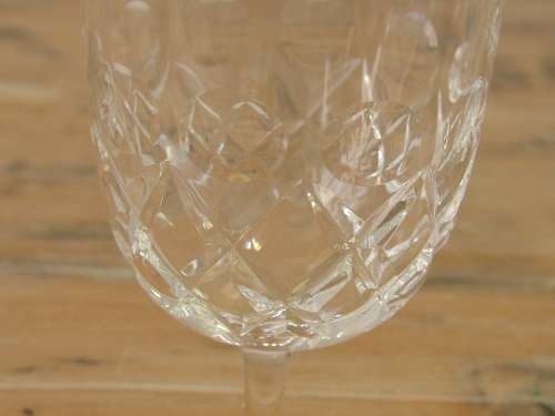 Vintage Crystal stemmed glasses - 2 in the lot