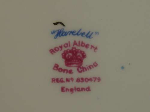 Royal Albert Trio, Harebell, no. 830479, 1930's, rare - minor age related issue