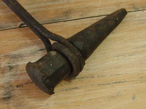 Large heavy metal Blacksmith's tool. 53cm x 17cm
