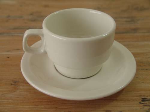 Set of 8 Continental Supradura cup and saucers, 16 piece, serves 8 - Hotel ware