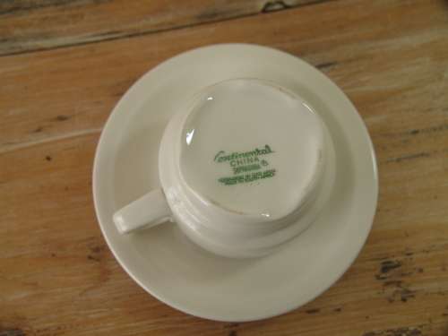 Set of 8 Continental Supradura cup and saucers, 16 piece, serves 8 - Hotel ware